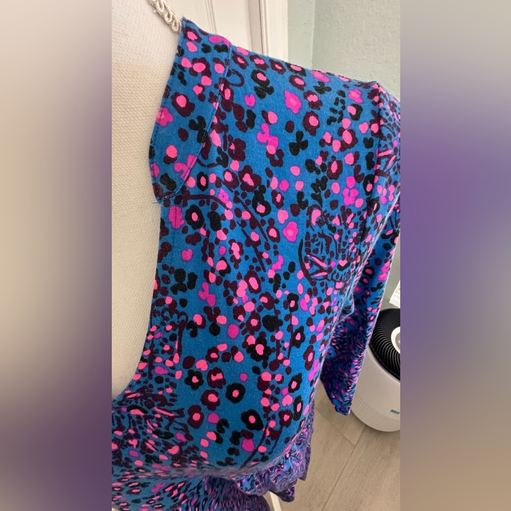 Lilly Pulitzer Alaina Blue Flare Growl & Prowl Dress - Picture 4 of 16